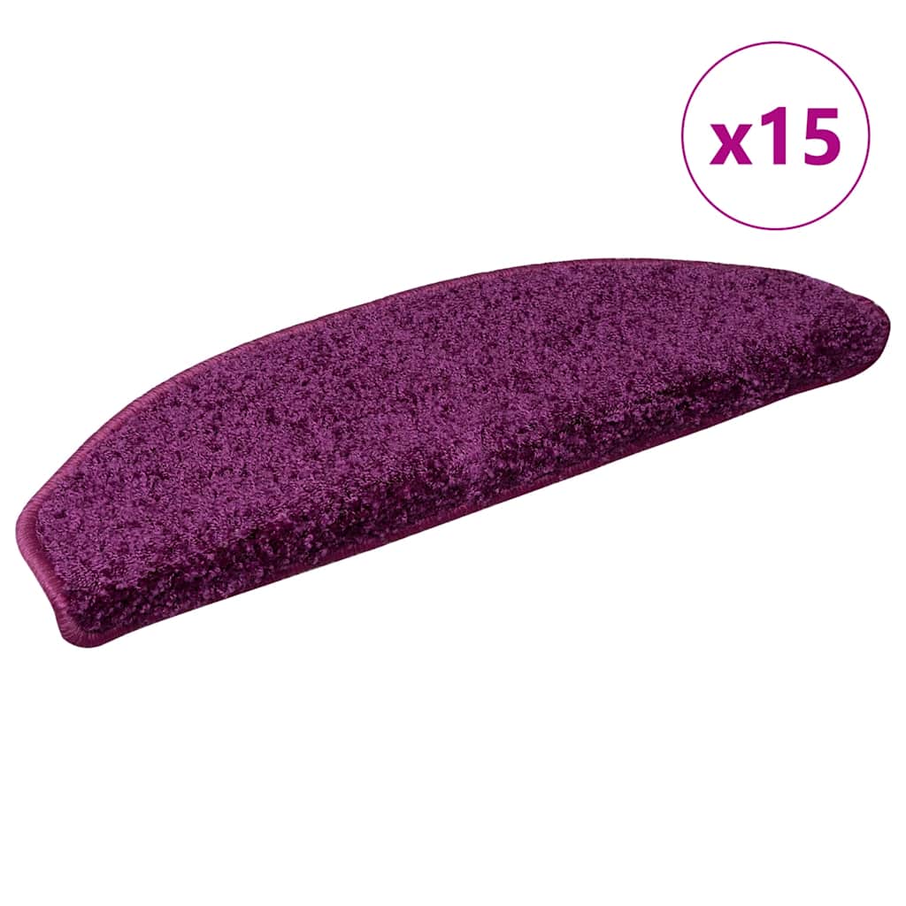 Trapmatten 15 st 65x21x4 cm Violet Halfrond Groot is nu te koop bij PeponiXL, paradijselijk wonen!