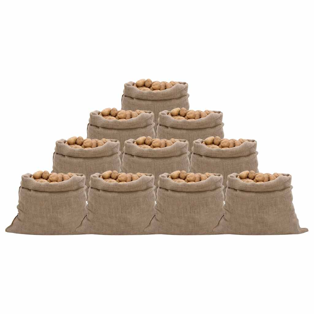 Jutezakken 10 stuks 220 g/m² 100x110 cm 100% jute is nu te koop bij PeponiXL, paradijselijk wonen!