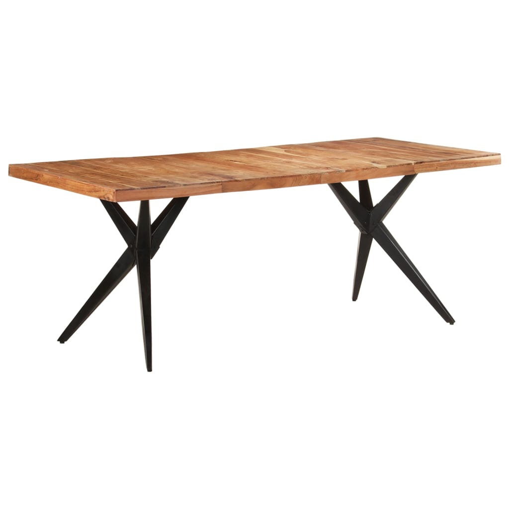Eettafel 200x90x76 cm massief acaciahout is nu te koop bij PeponiXL, paradijselijk wonen!