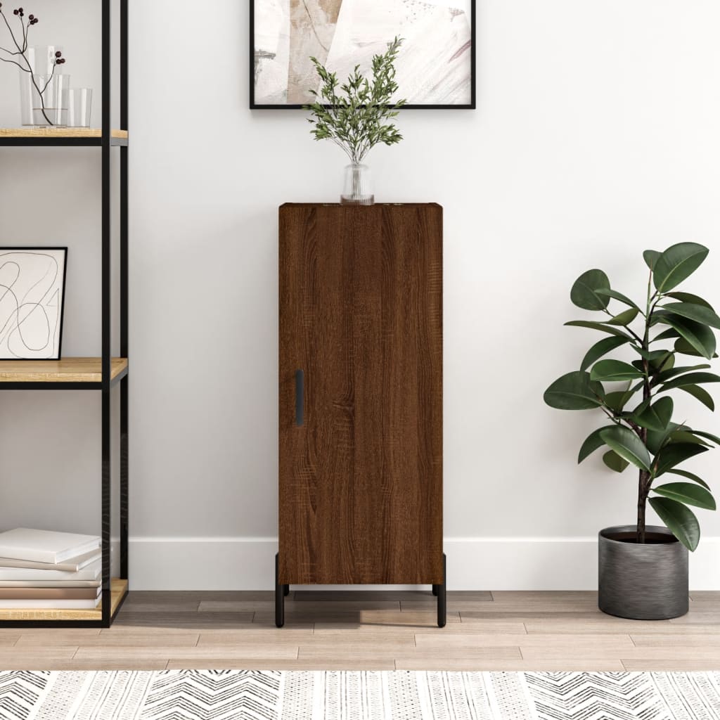 Dressoir 34,5x34x90 cm bewerkt hout bruin eikenkleur is nu te koop bij PeponiXL, paradijselijk wonen!