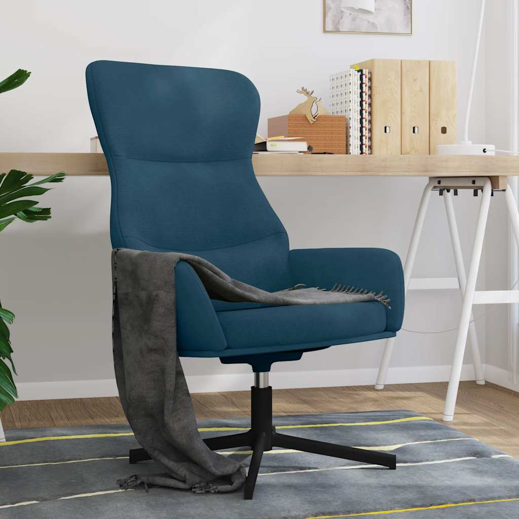 Relaxstoel fluweel blauw is nu te koop bij PeponiXL, paradijselijk wonen!