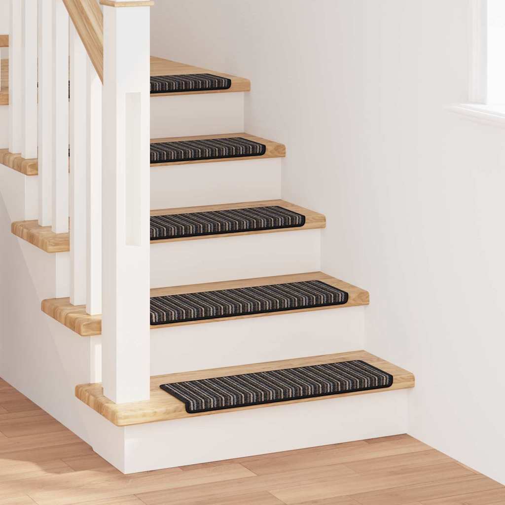 Zelfklevende Trapmatten 15 pcs Antraciet 65 x 21 x 4 cm is nu te koop bij PeponiXL, paradijselijk wonen!