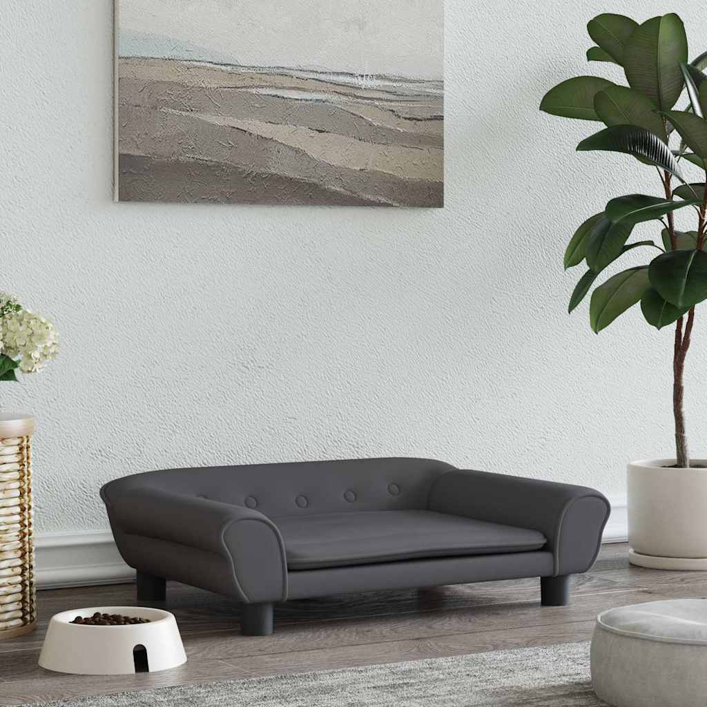 Hondenmand 70x48x22 cm fluweel donkergrijs is nu te koop bij PeponiXL, paradijselijk wonen!