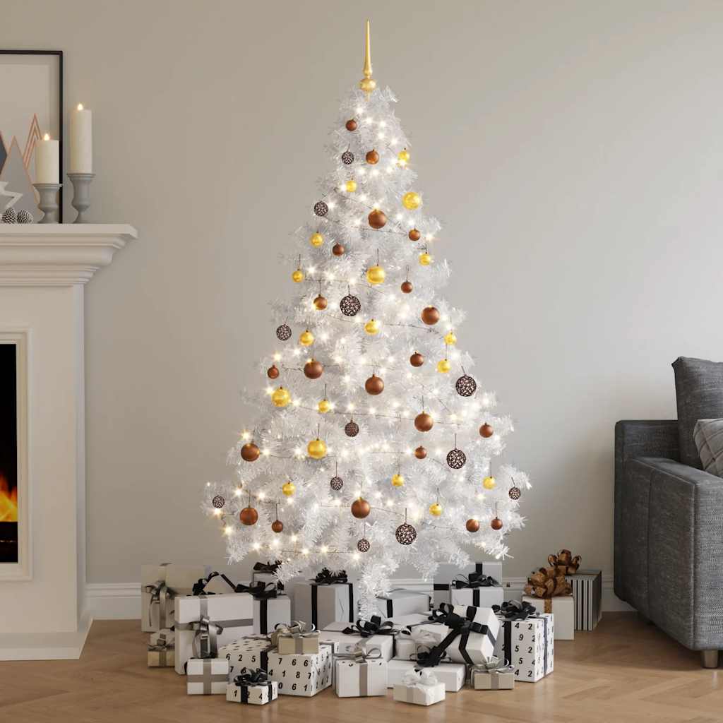 Kunstkerstboom met verlichting en kerstballen 620 takken 180 cm is nu te koop bij PeponiXL, paradijselijk wonen!