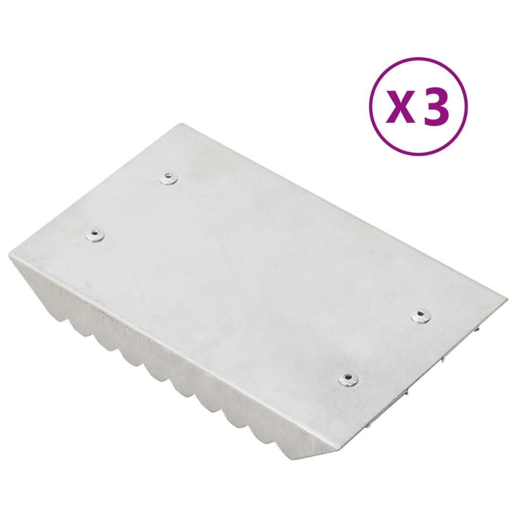 Roskammen 3 st aluminium zilverkleurig is nu te koop bij PeponiXL, paradijselijk wonen!