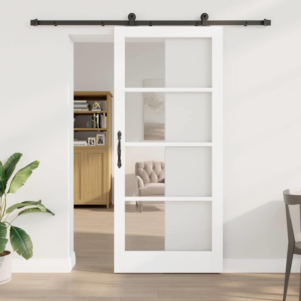 Schuifdeur ORKDAL Wit en zwart 93 x 211 cm is nu te koop bij PeponiXL, paradijselijk wonen!