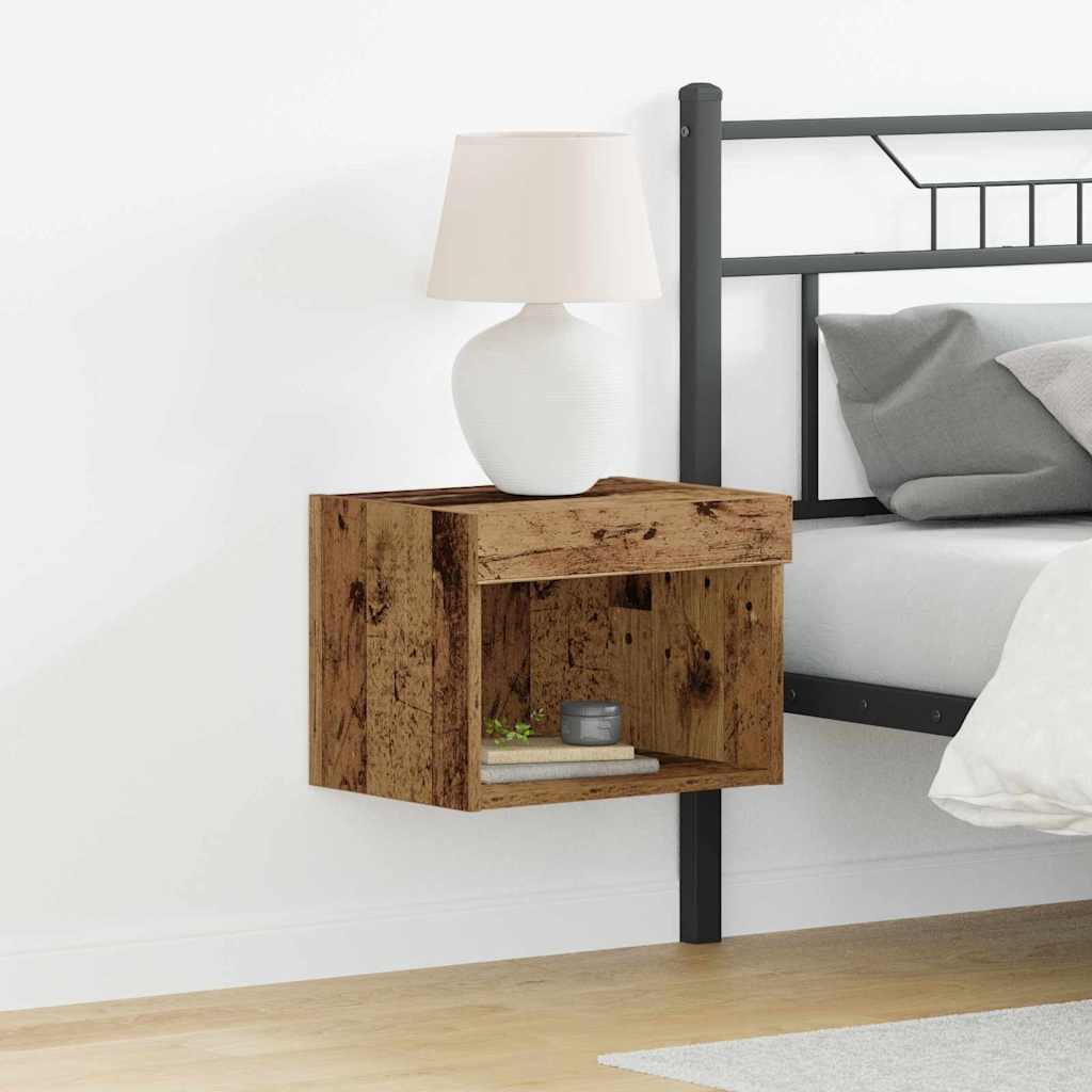Tv-meubelset met LED Oudhout 40 x 30 x 30 cm Bewerkt hout is nu te koop bij PeponiXL, paradijselijk wonen!
