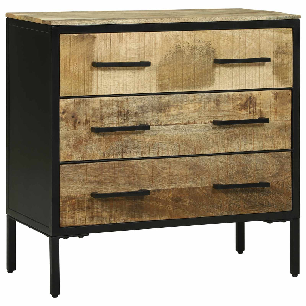 Dressoir met lade 70 x 35 x 70 cm Massief mangohout is nu te koop bij PeponiXL, paradijselijk wonen!