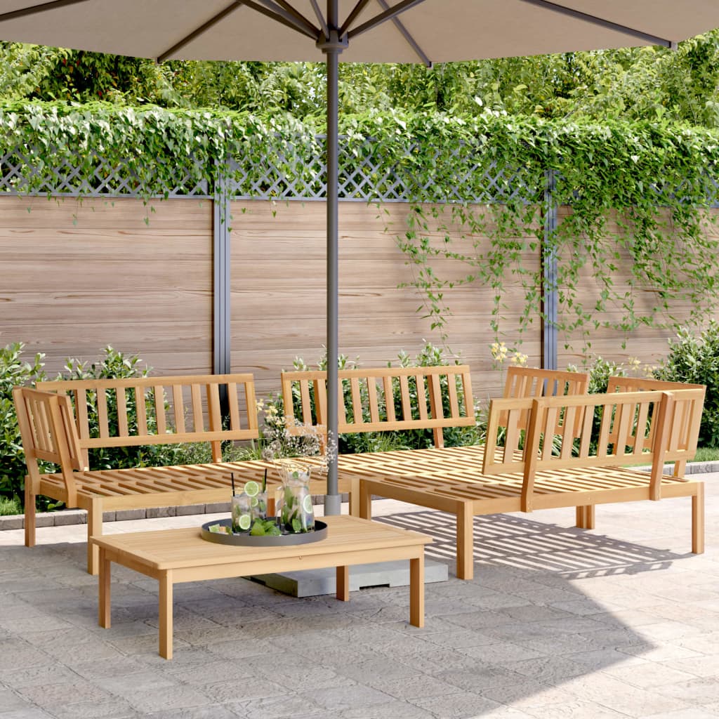 4-delige Loungeset pallet massief acaciahout is nu te koop bij PeponiXL, paradijselijk wonen!