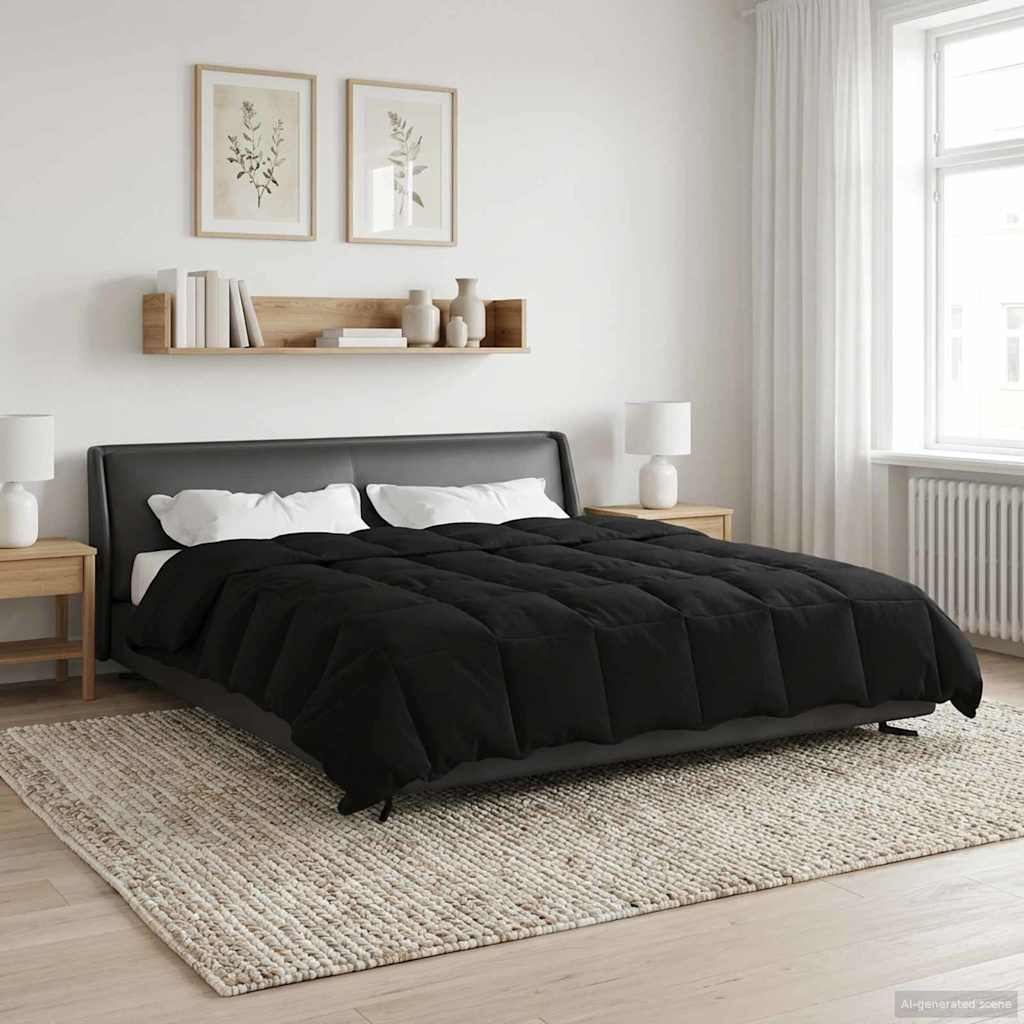 Zomer Dekbed Gekwilt Zwart 240 x 260 cm Microfiber is nu te koop bij PeponiXL, paradijselijk wonen!