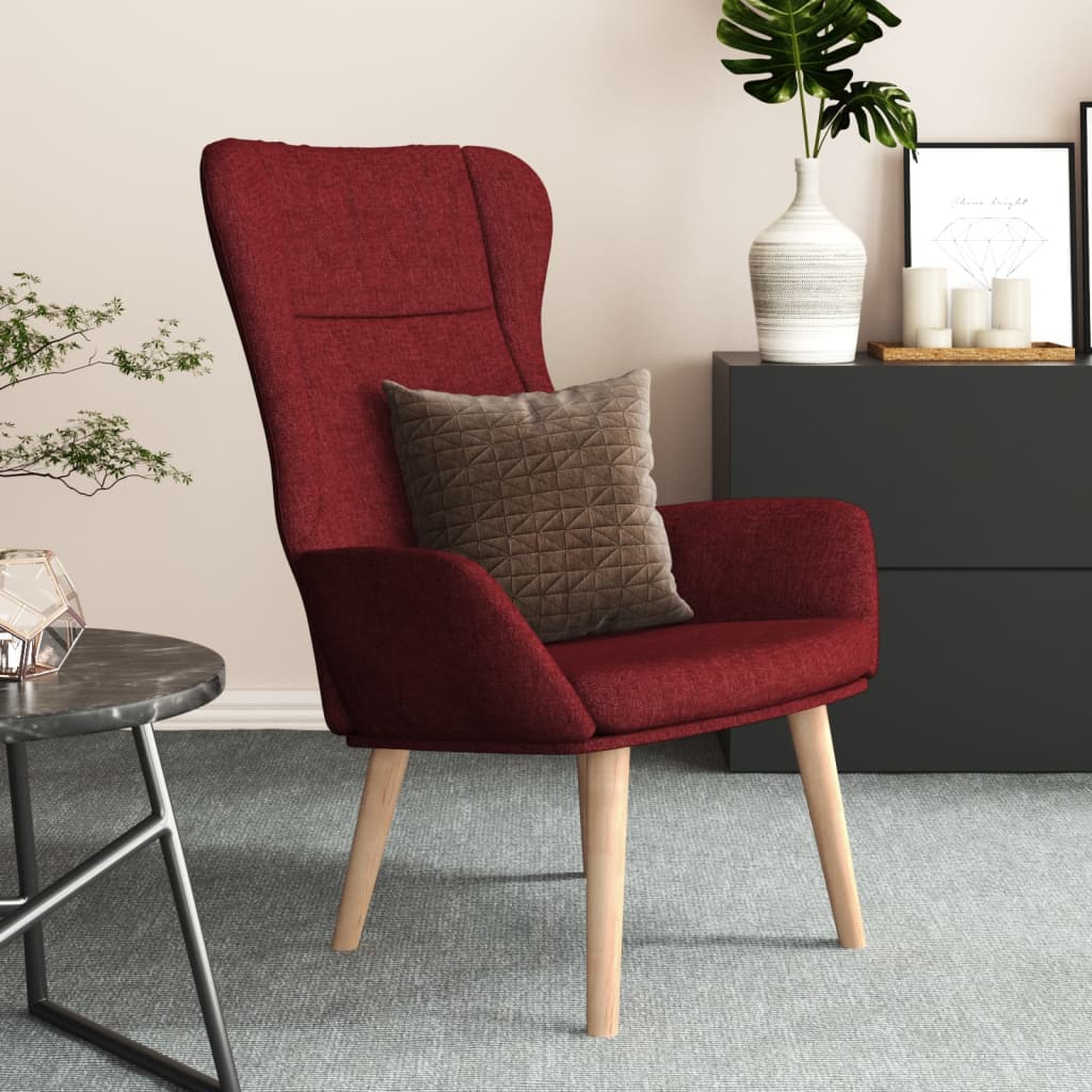 Relaxstoel stof wijnrood is nu te koop bij PeponiXL, paradijselijk wonen!