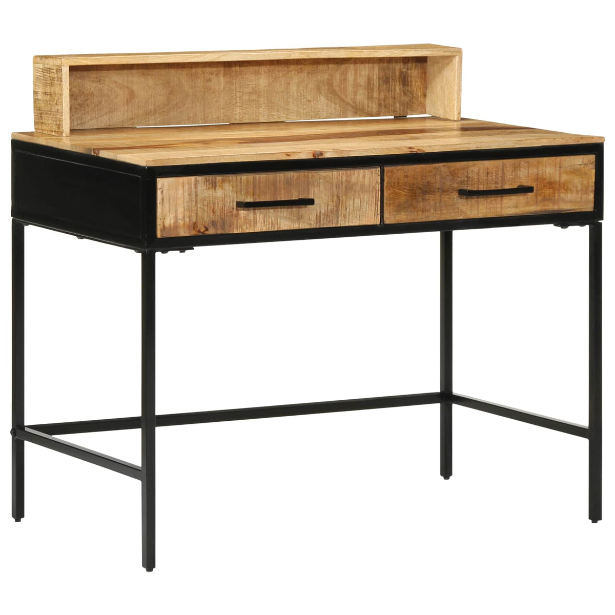 Wandtafel Bruin 100 x 55 x 89.5 cm Massief Mangohout en Metaal is nu te koop bij PeponiXL, paradijselijk wonen!