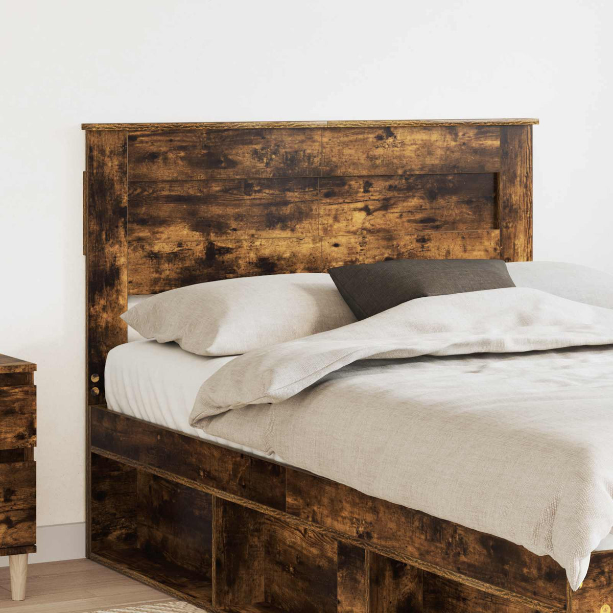 Hoofdbord Gerookt eiken Bewerkt hout is nu te koop bij PeponiXL, paradijselijk wonen!