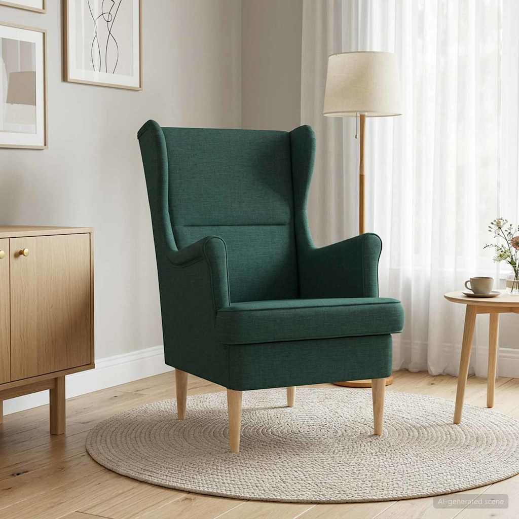 Fauteuil Donkergroen Stof is nu te koop bij PeponiXL, paradijselijk wonen!