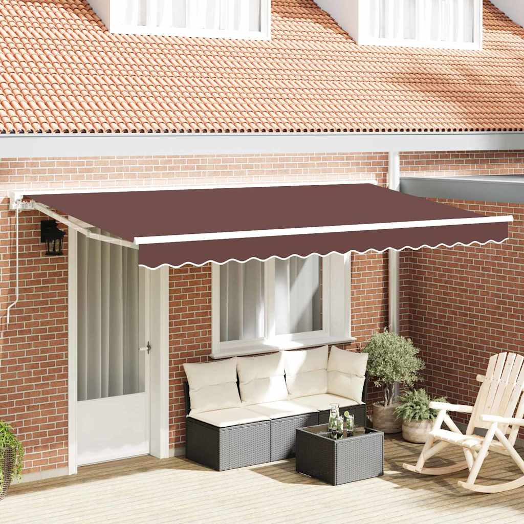 Zijde Frame Bruin 400 x 200 cm Polyester met PU-coating is nu te koop bij PeponiXL, paradijselijk wonen!