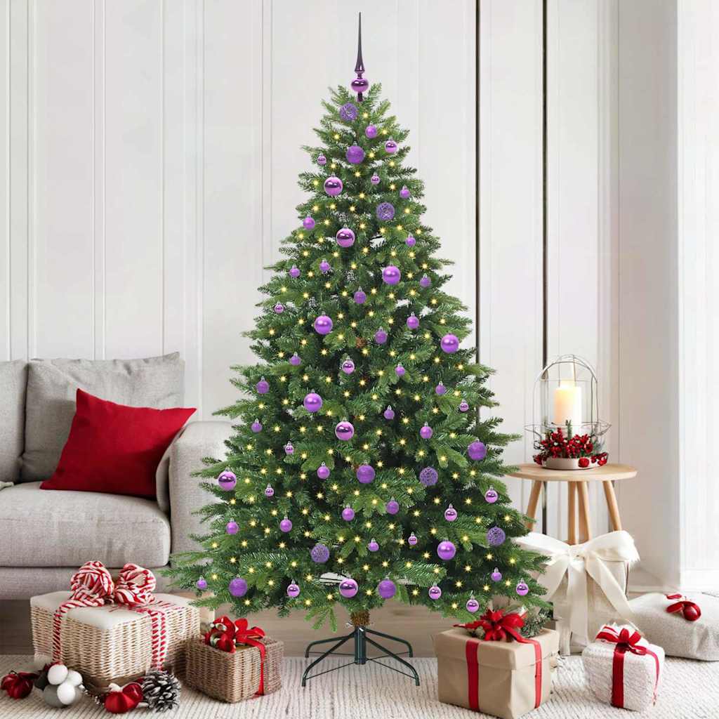 Kunstkerstboom met 300 LED met standaard Groen 180 cm PE en PVC is nu te koop bij PeponiXL, paradijselijk wonen!