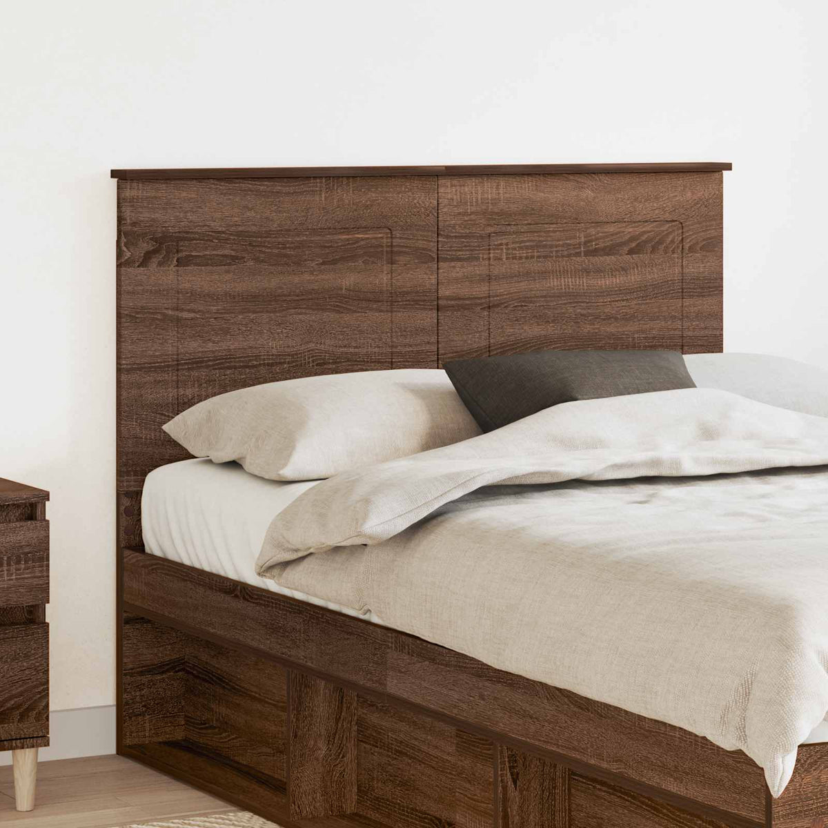 Hoofdbord Bruine eik 100 cm Geconstrueerd hout is nu te koop bij PeponiXL, paradijselijk wonen!