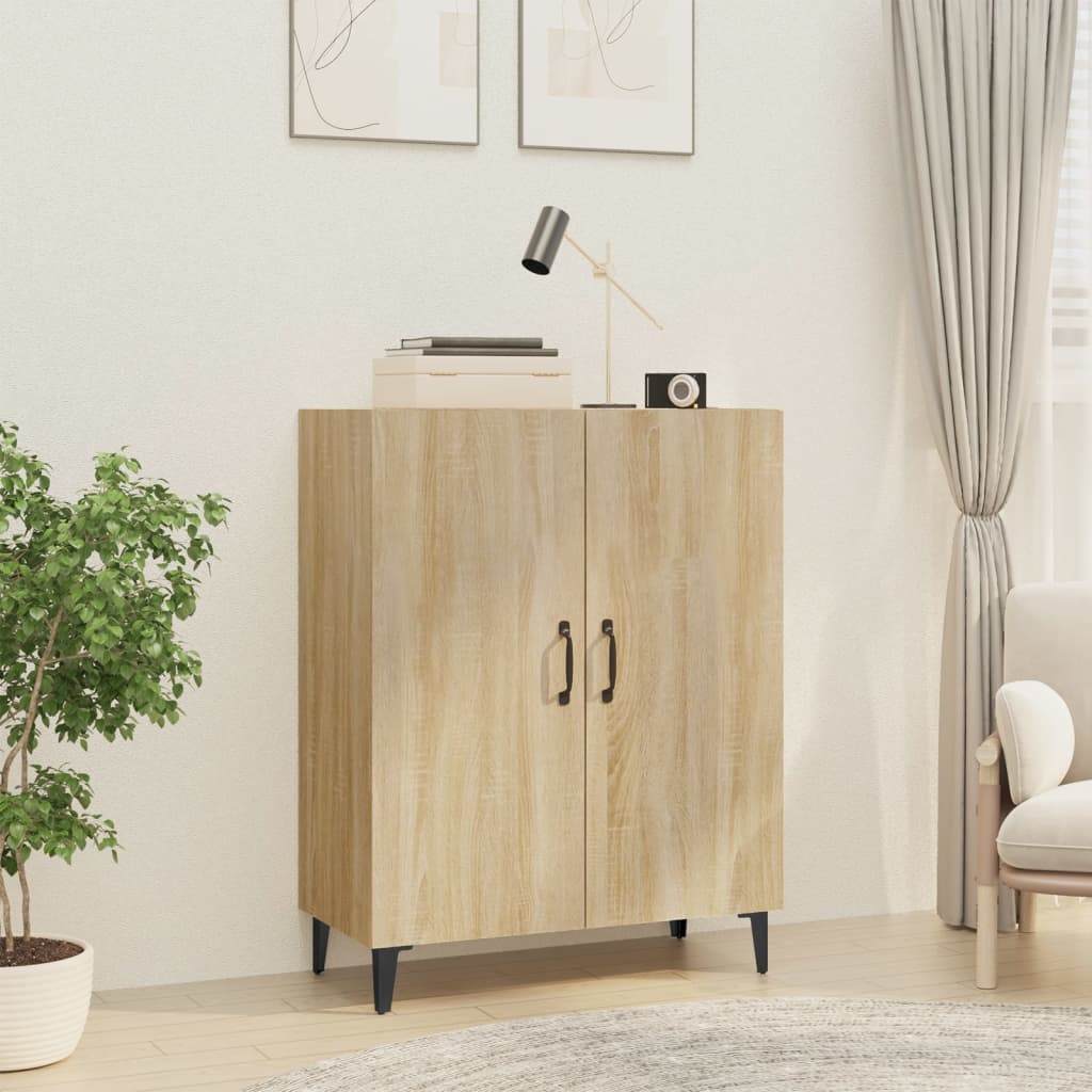 Dressoir 70x34x90 cm bewerkt hout sonoma eikenkleurig is nu te koop bij PeponiXL, paradijselijk wonen!