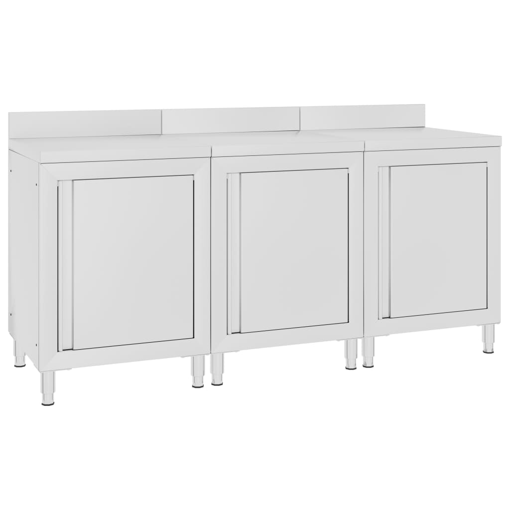 Werktafelkast commercieel 180x60x96 cm roestvrij staal is nu te koop bij PeponiXL, paradijselijk wonen!