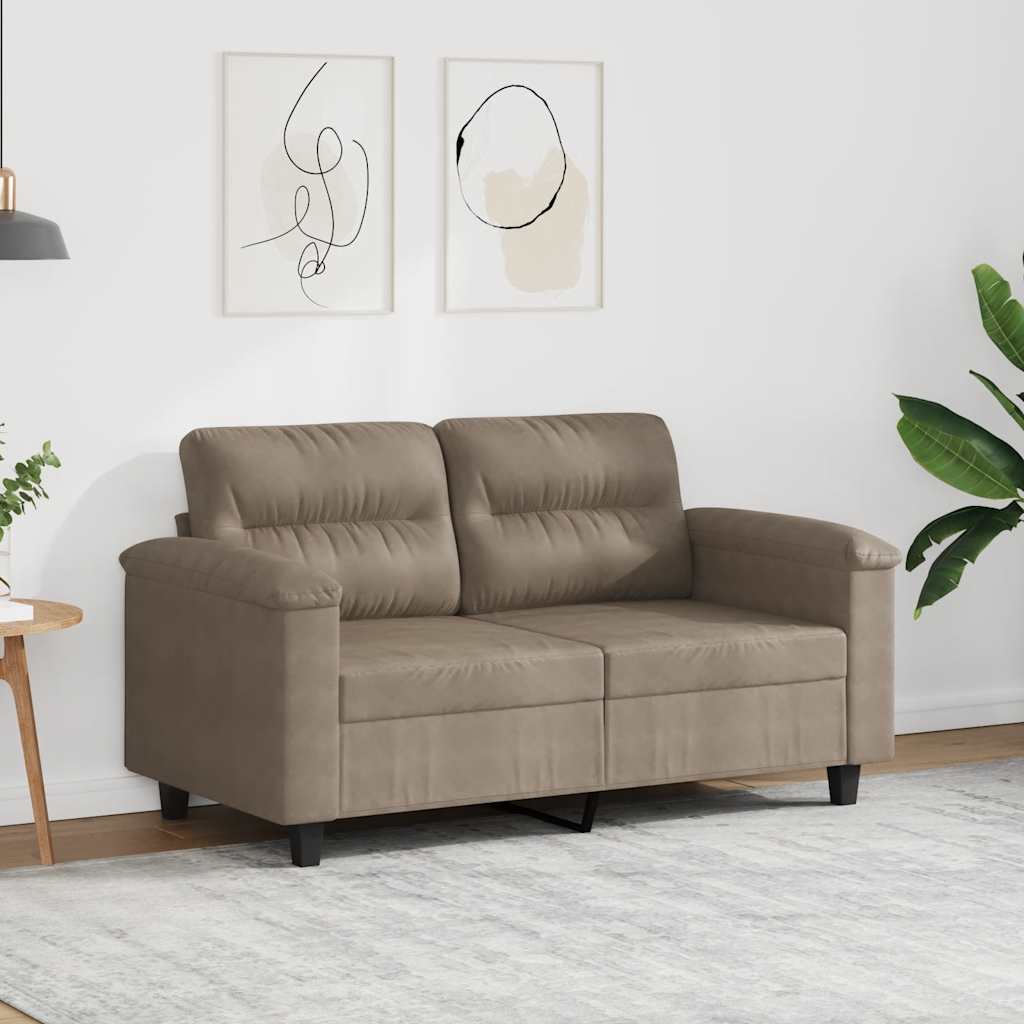 Tweezitsbank 120 cm microvezelstof taupe is nu te koop bij PeponiXL, paradijselijk wonen!