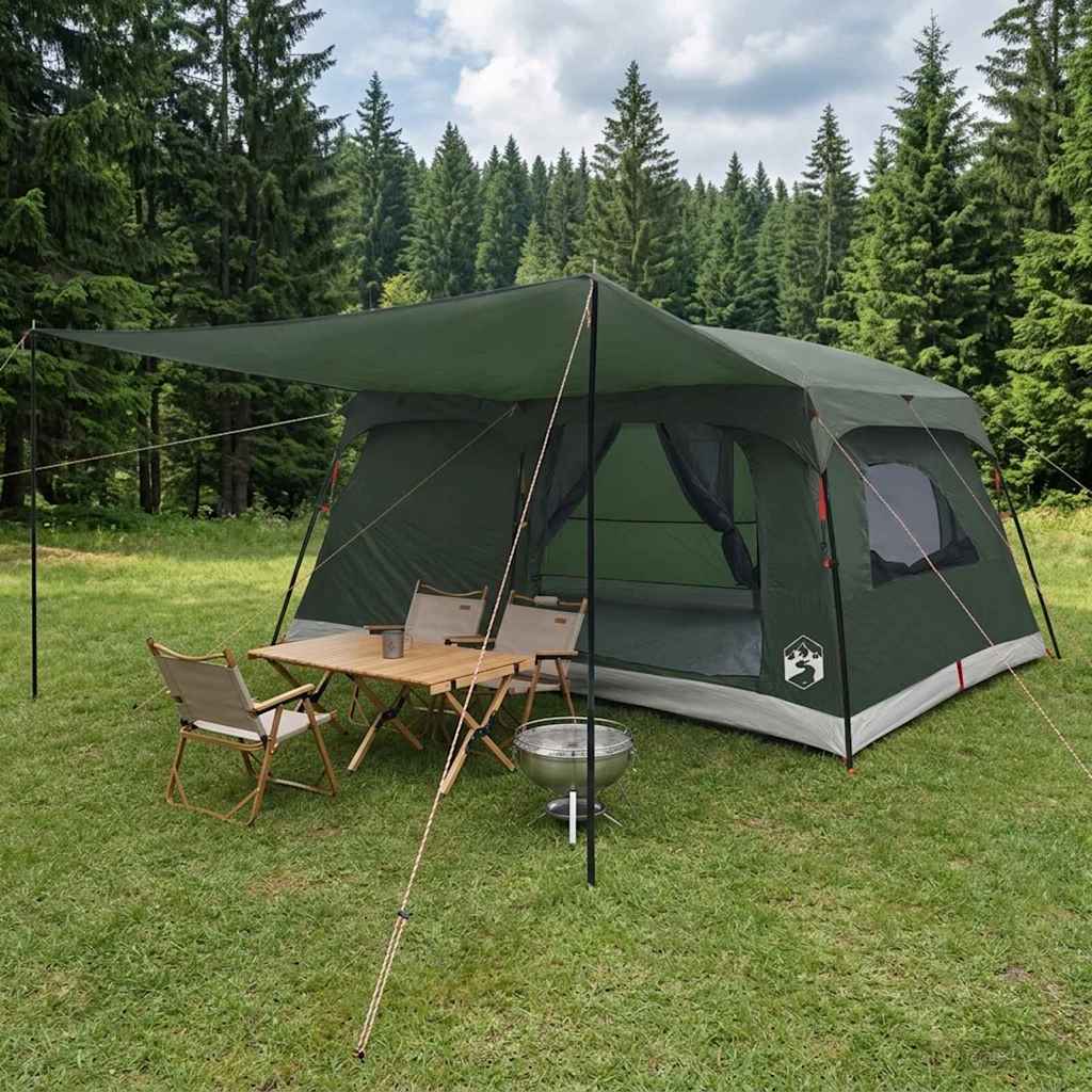 Gezinstent Legergroen 500 x 400 x 230 cm Polyester en staal is nu te koop bij PeponiXL, paradijselijk wonen!