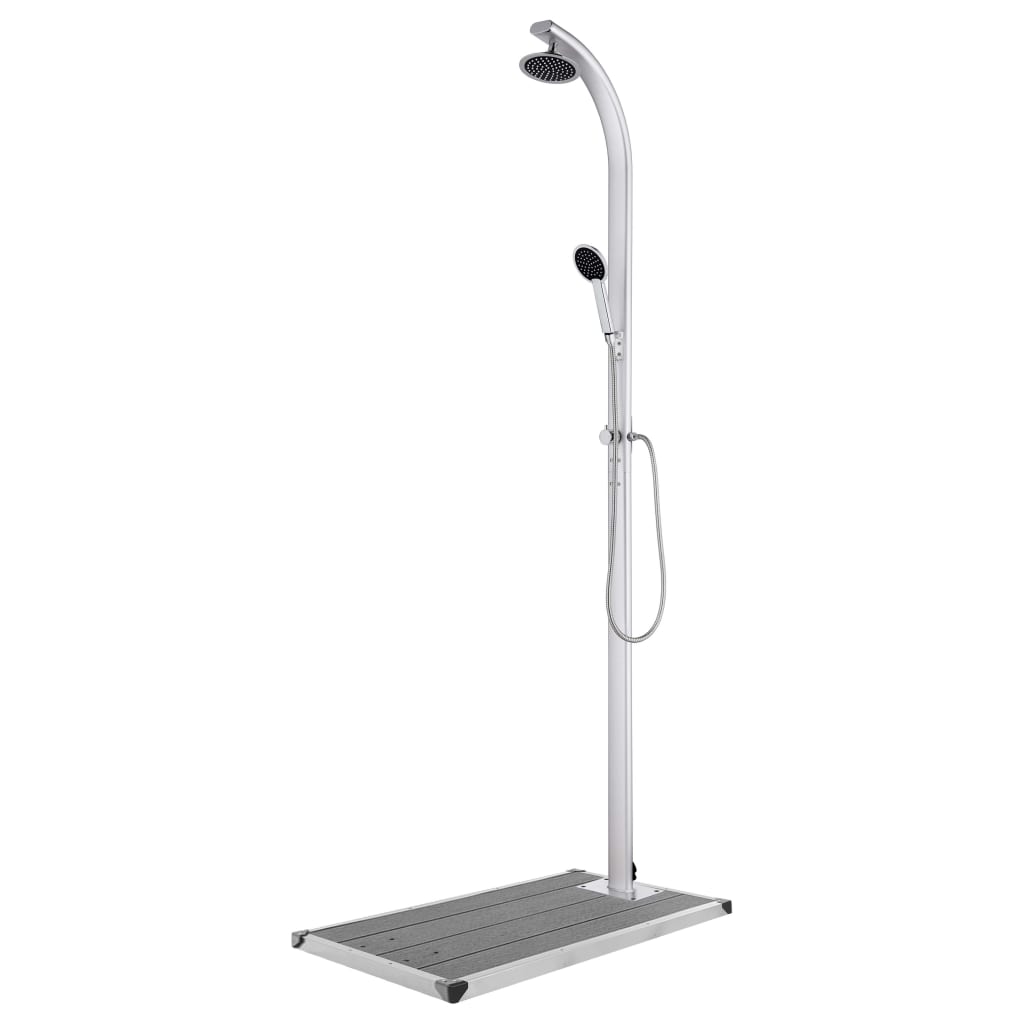 Buitendouche met grijze basis 220 cm aluminium is nu te koop bij PeponiXL, paradijselijk wonen!