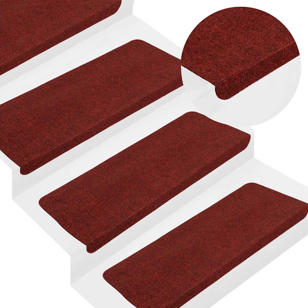 Trapmatten zelfklevend 30 st 65x24,5x3,5 cm rood is nu te koop bij PeponiXL, paradijselijk wonen!