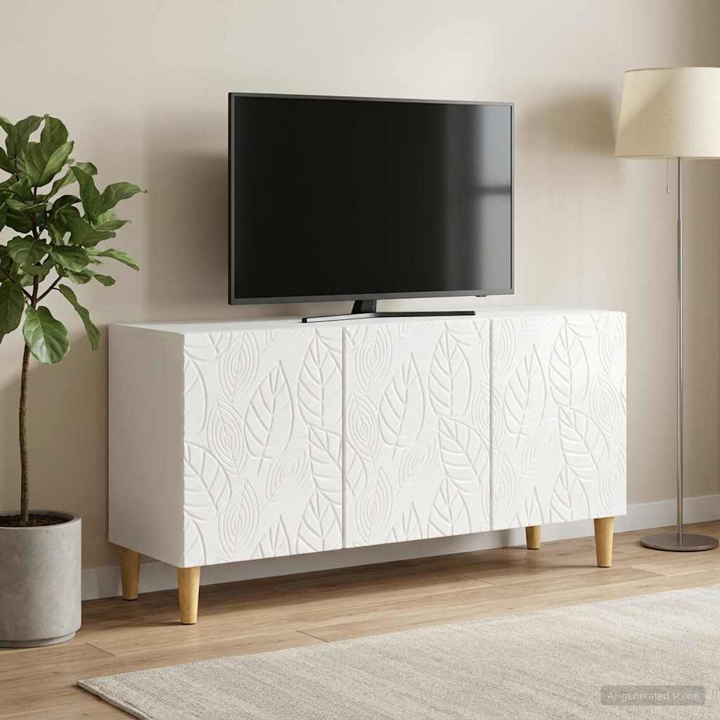 TV-kast 99 x 34,5 x 50 cm Hoogglans Wit Bewerkt hout is nu te koop bij PeponiXL, paradijselijk wonen!