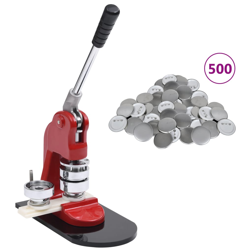 Buttonmachine met 500 st buttononderdelen 44 mm is nu te koop bij PeponiXL, paradijselijk wonen!