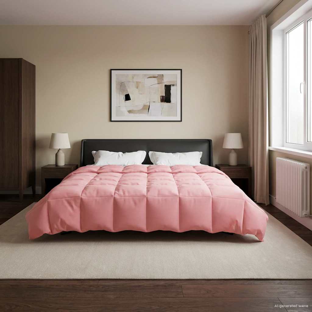 Winter Dekbed Gekwilt Roze 200 x 200 cm Microfiber is nu te koop bij PeponiXL, paradijselijk wonen!