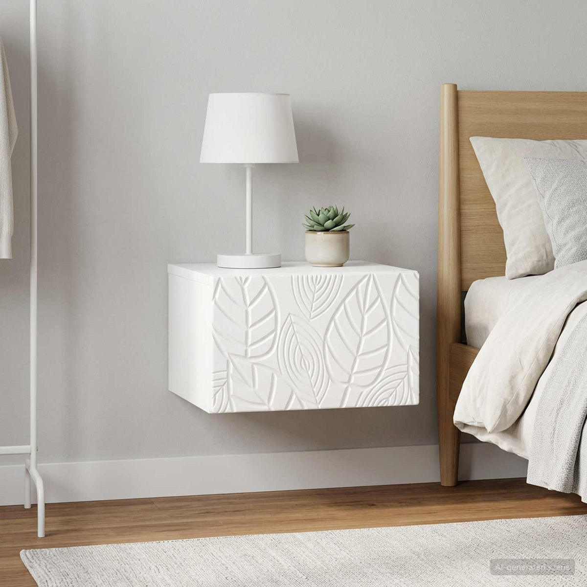 Wandmontage Zijtafel 2 pcs Hoogglans Wit 34,5 x 33 x 20 cm is nu te koop bij PeponiXL, paradijselijk wonen!