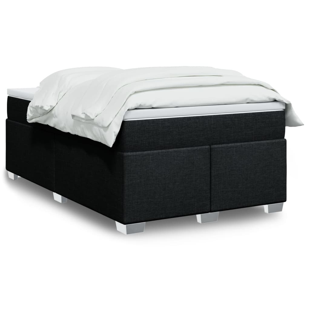 Boxspring met matras stof zwart 120x200 cm is nu te koop bij PeponiXL, paradijselijk wonen!