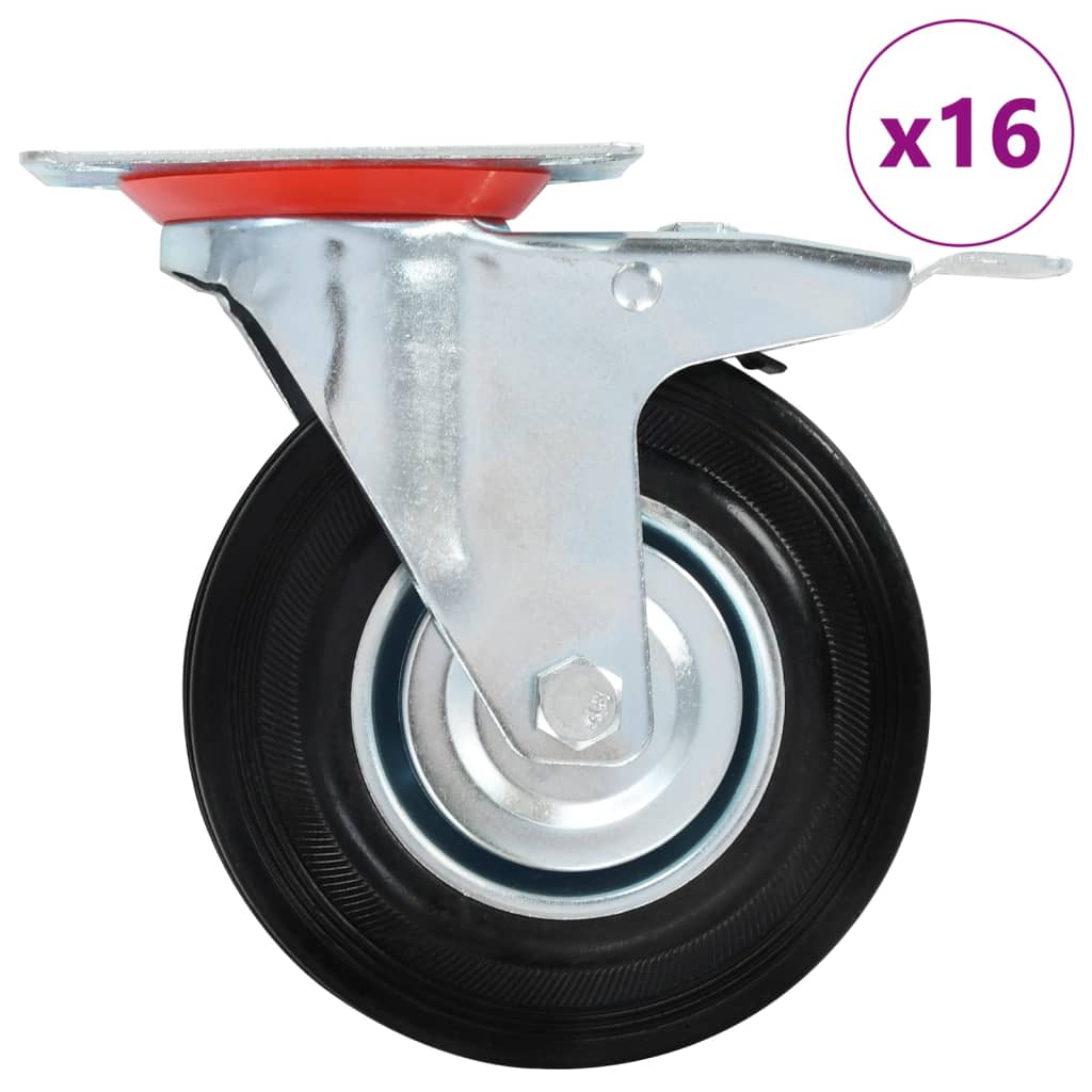 16 st Zwenkwielen 125 mm is nu te koop bij PeponiXL, paradijselijk wonen!
