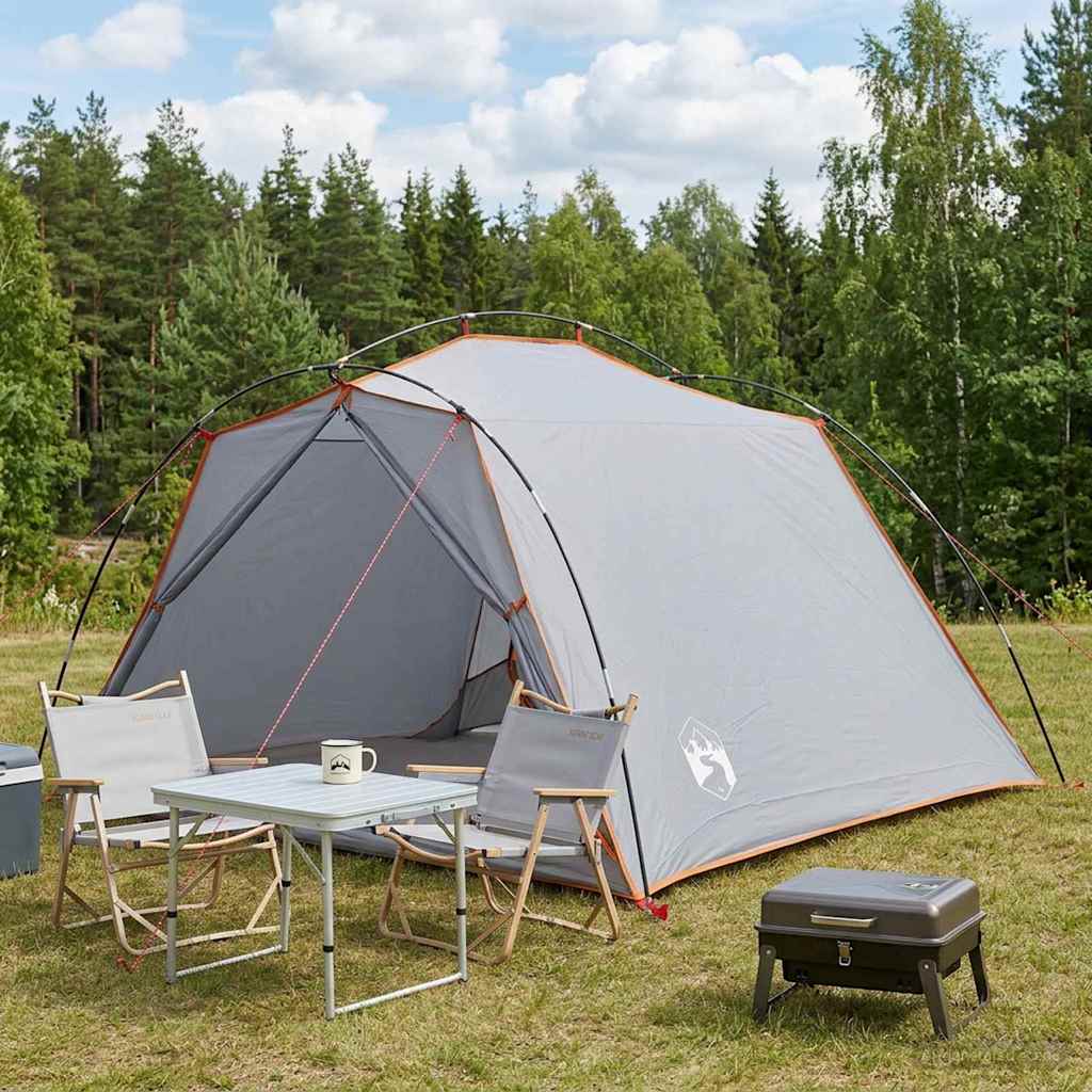 Tunneltent Grijs en Oranje 4-persoons is nu te koop bij PeponiXL, paradijselijk wonen!