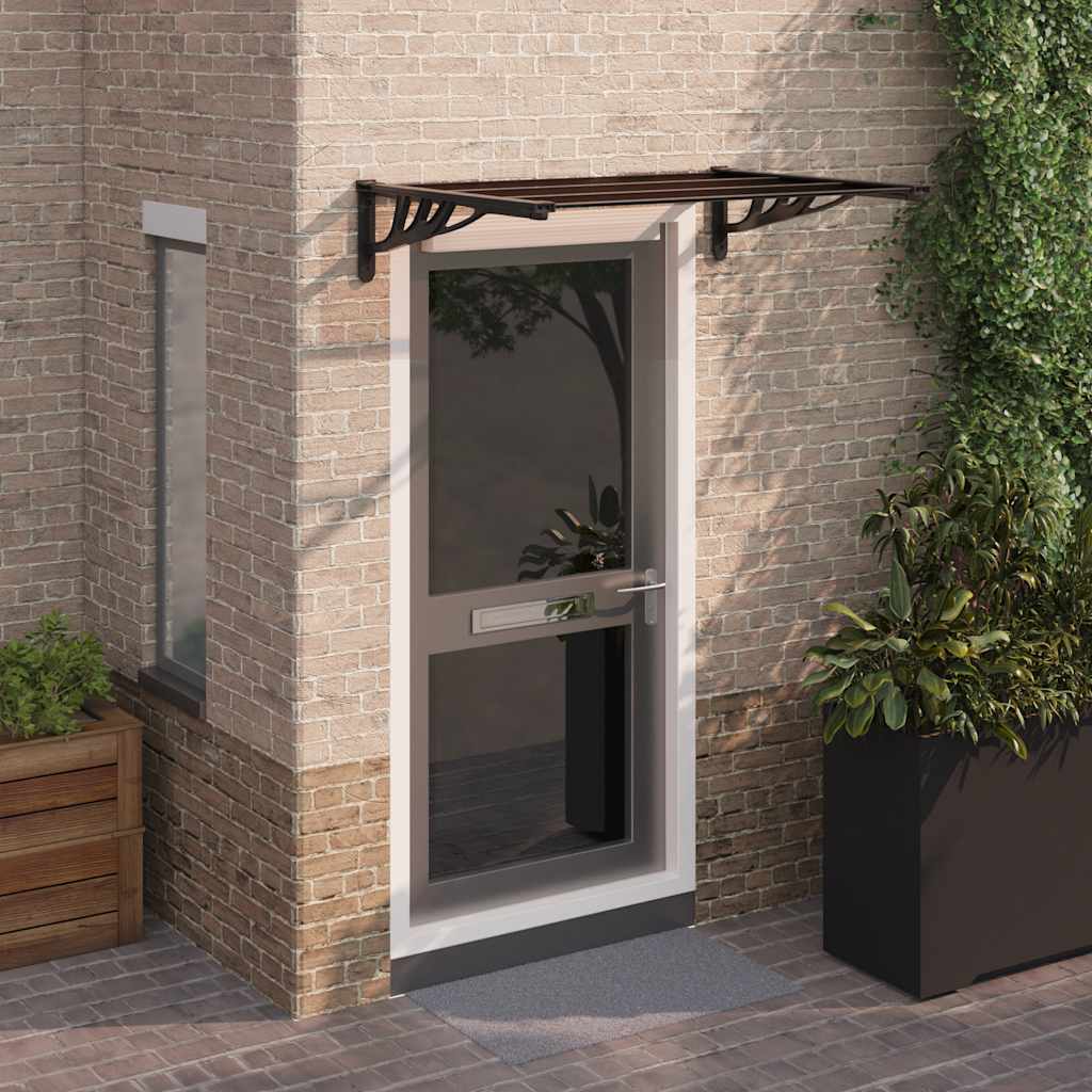 Deurluifel 122x90 cm polycarbonaat zwart is nu te koop bij PeponiXL, paradijselijk wonen!
