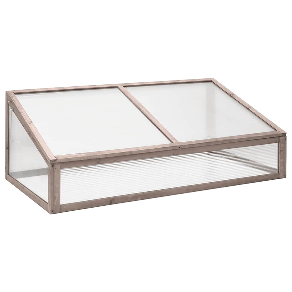 Broeikas 110x56x39 cm vurenhout grijs is nu te koop bij PeponiXL, paradijselijk wonen!
