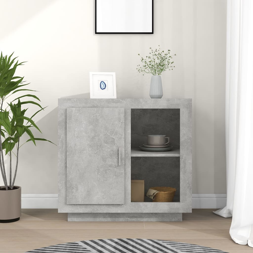 Dressoir 80x40x75 cm betongrijs is nu te koop bij PeponiXL, paradijselijk wonen!