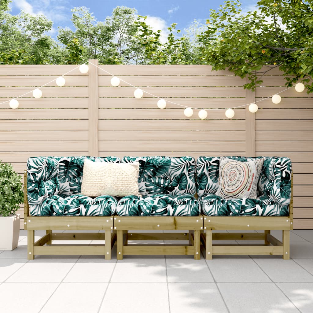 3-delige Loungeset geïmpregneerd grenenhout is nu te koop bij PeponiXL, paradijselijk wonen!