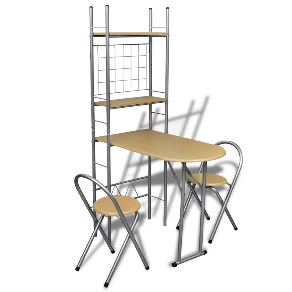 Ontbijttafelset met twee stoelen (inklapbaar) is nu te koop bij PeponiXL, paradijselijk wonen!