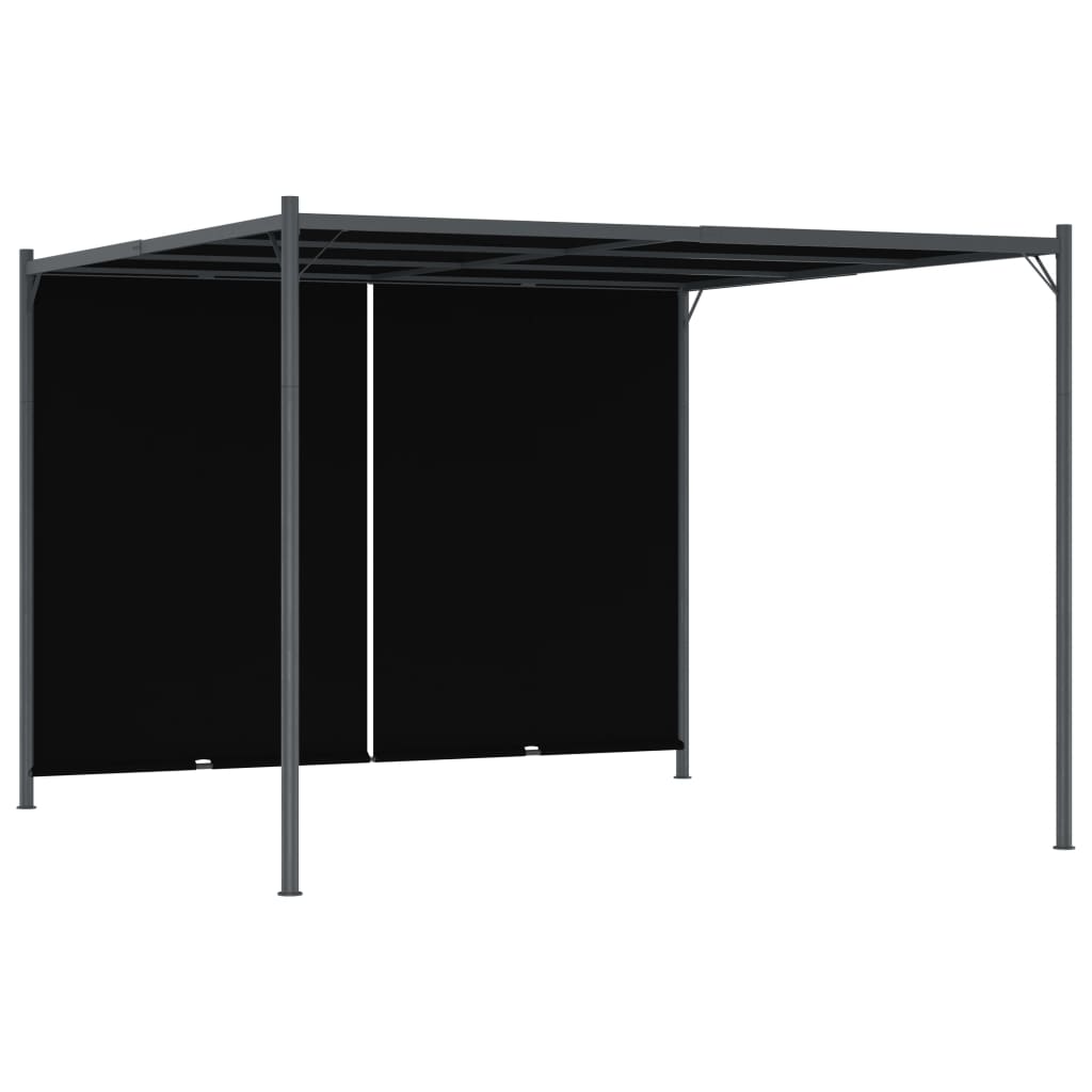Pergola met uittrekbaar dak 3x3 m antraciet is nu te koop bij PeponiXL, paradijselijk wonen!