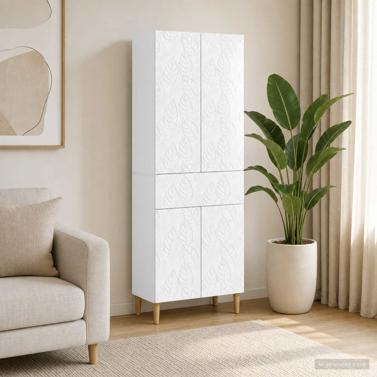 Kastenset 2 pcs Hoogglans Wit Bewerkt hout is nu te koop bij PeponiXL, paradijselijk wonen!
