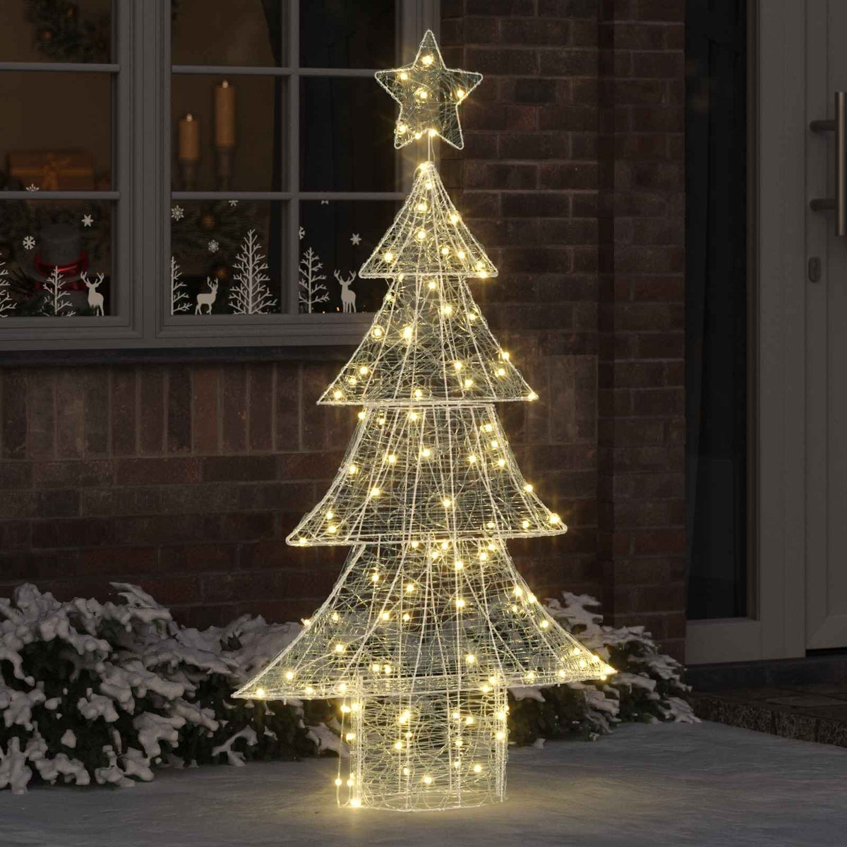 Kerstboom met 160 LED Warmwit 150 cm Acryl is nu te koop bij PeponiXL, paradijselijk wonen!