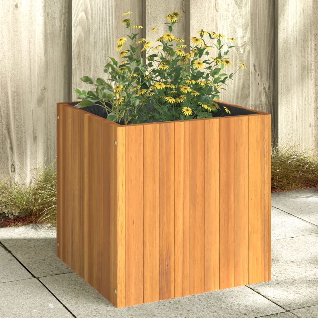 Plantenbak 45x45x45 cm massief acaciahout is nu te koop bij PeponiXL, paradijselijk wonen!