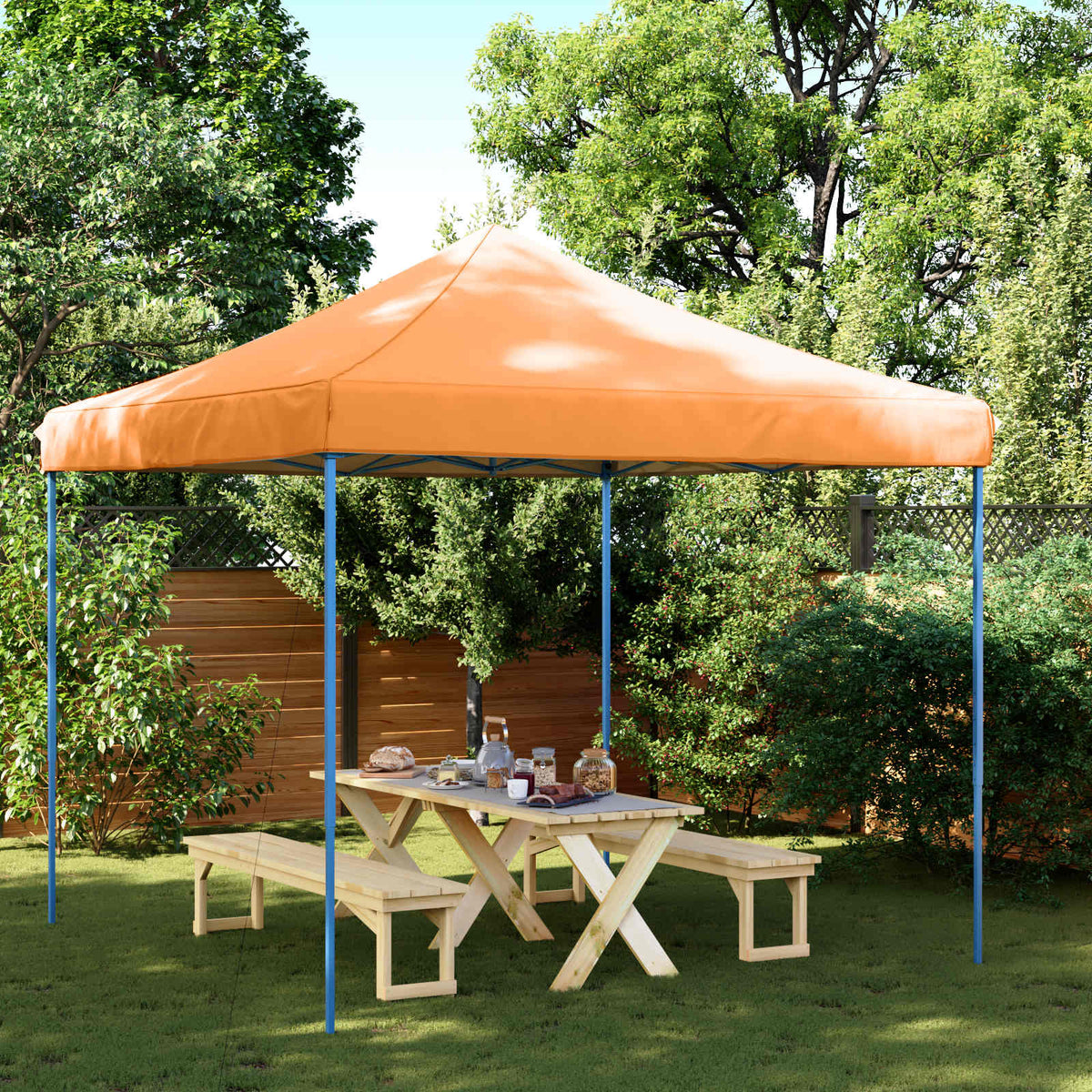 Partytent Oranje 292 x 292 x 315 cm Oxford Stof is nu te koop bij PeponiXL, paradijselijk wonen!