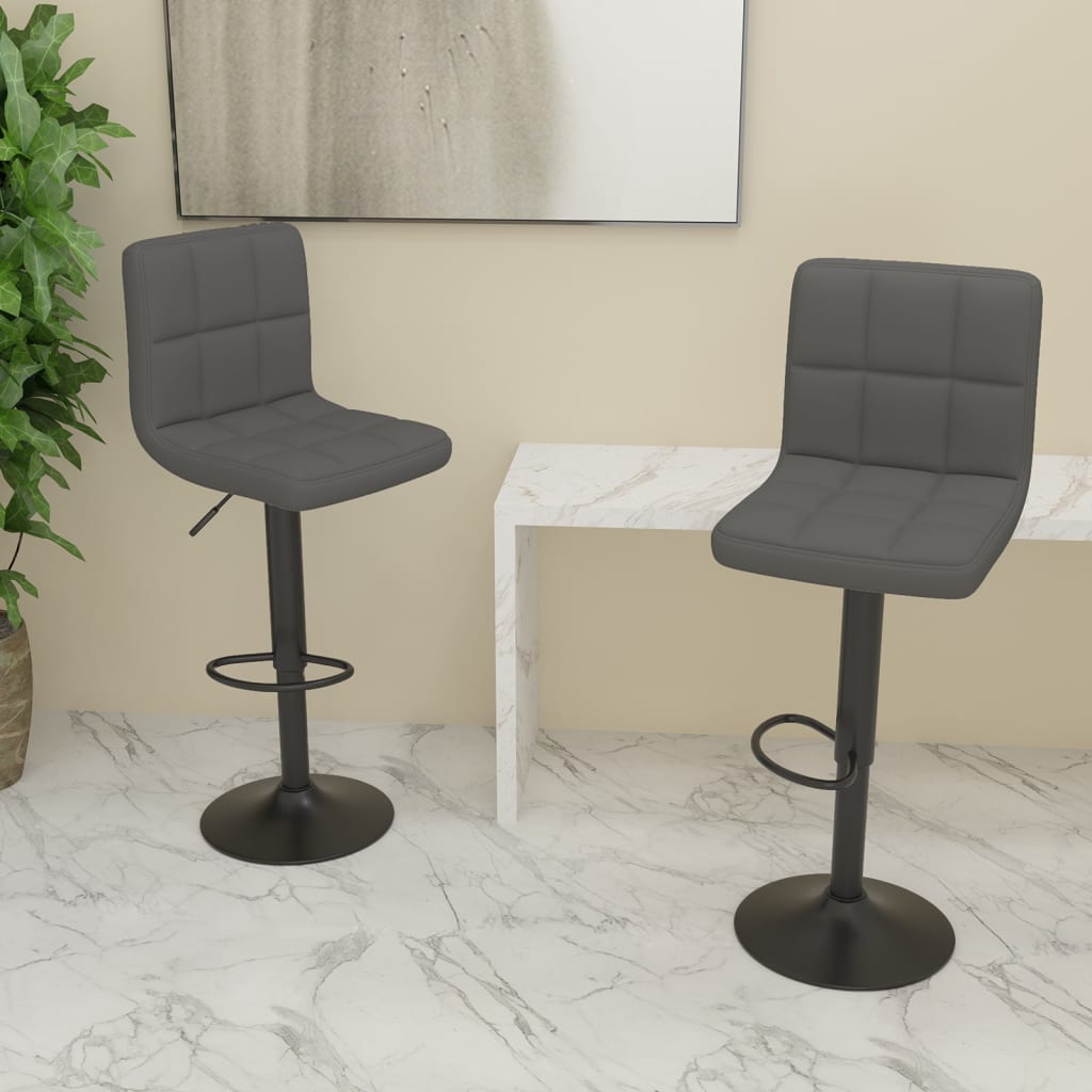 Barkrukken 2 st stof donkergrijs is nu te koop bij PeponiXL, paradijselijk wonen!