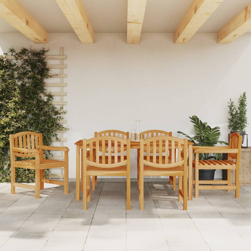 7-delige Tuinset massief teakhout is nu te koop bij PeponiXL, paradijselijk wonen!