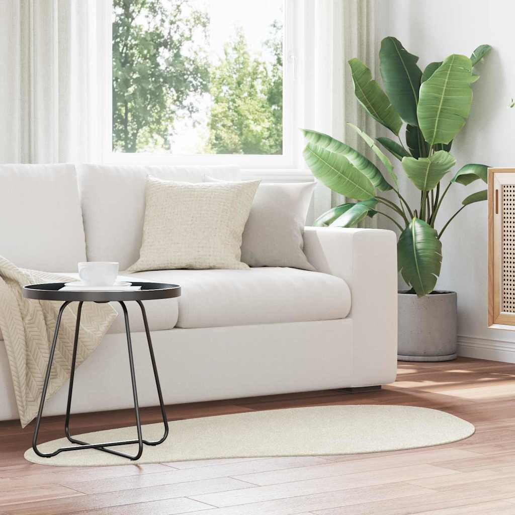 Vloerkleden HUARTE Crème 80 x 150 cm Polyester is nu te koop bij PeponiXL, paradijselijk wonen!