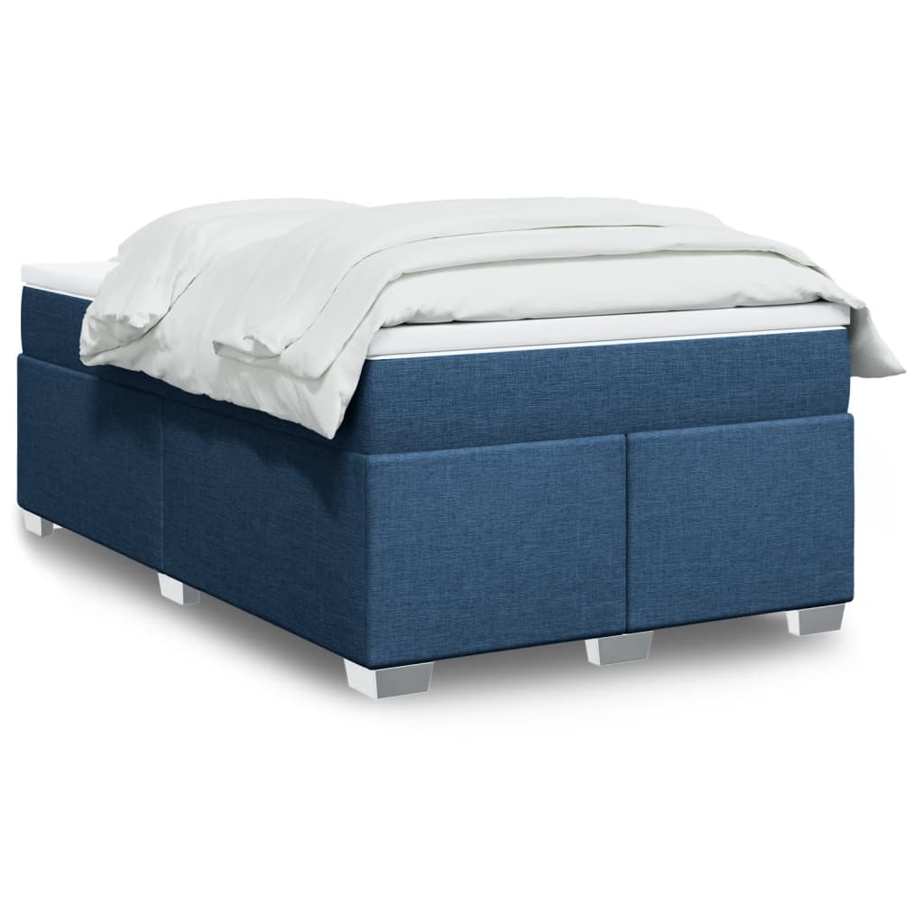 Boxspring met matras stof blauw 120x200 cm is nu te koop bij PeponiXL, paradijselijk wonen!