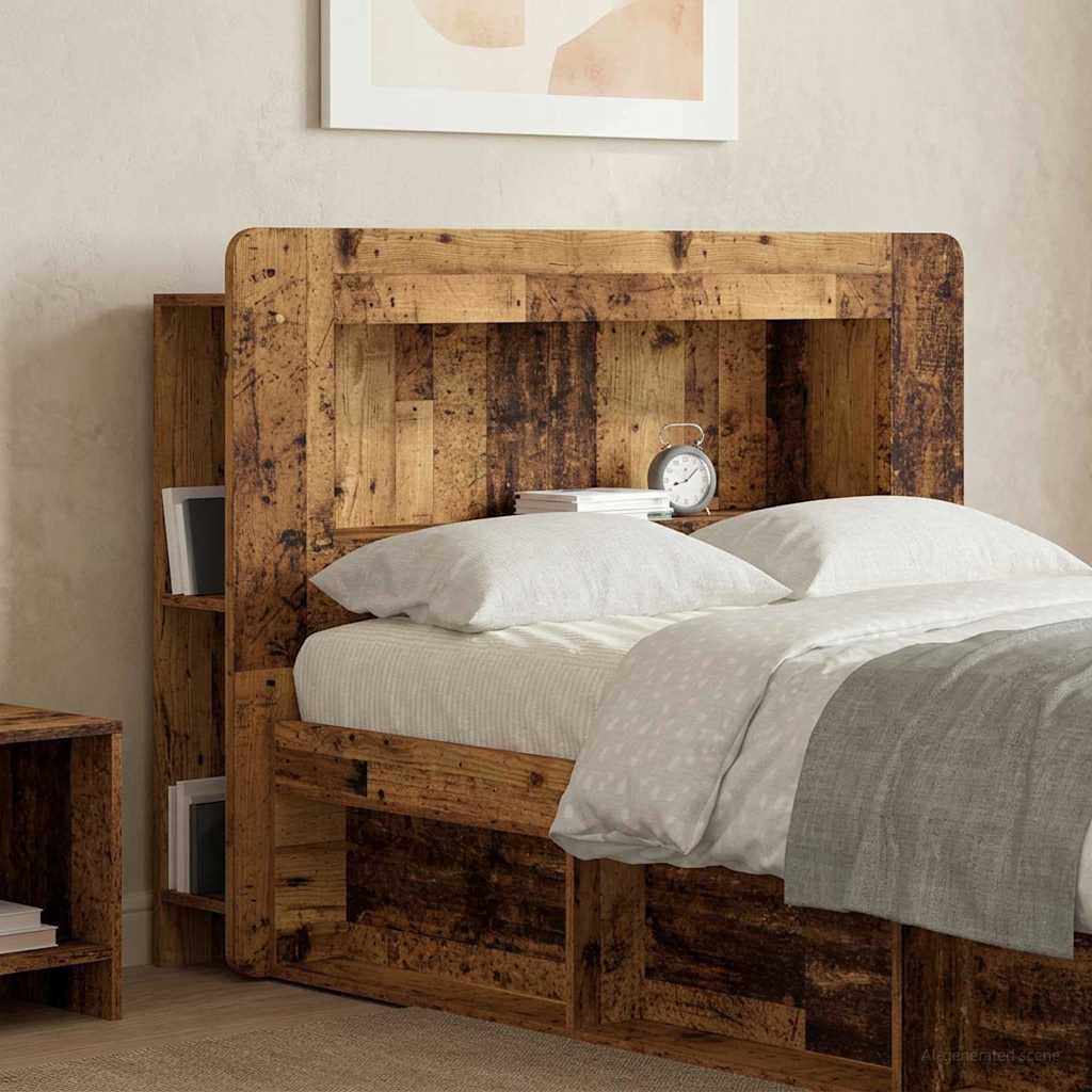 Hoofdbordkast met opslag Oud hout Geconstrueerd hout is nu te koop bij PeponiXL, paradijselijk wonen!