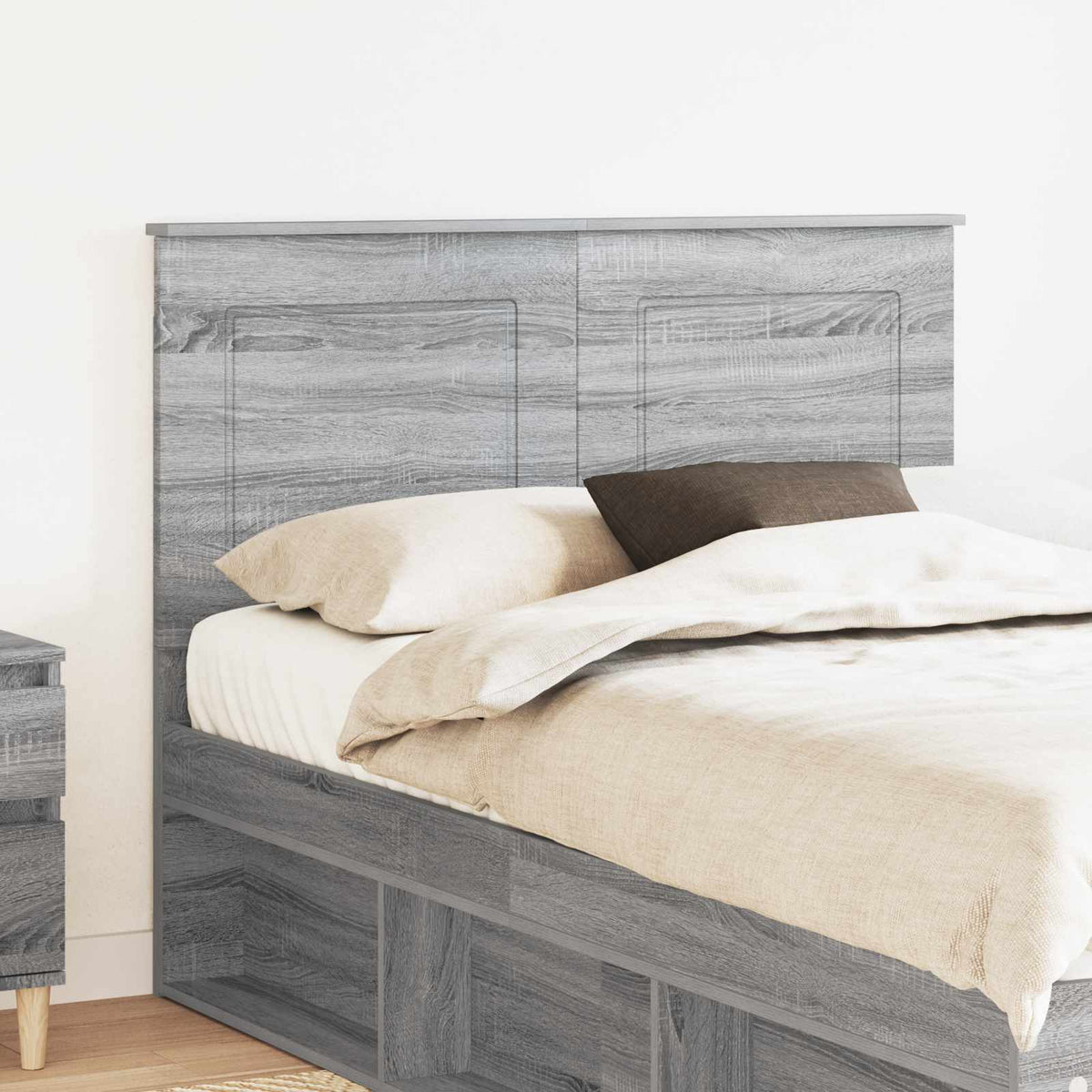 Hoofdbord Grijze Sonoma 100 cm Geconstrueerd hout is nu te koop bij PeponiXL, paradijselijk wonen!